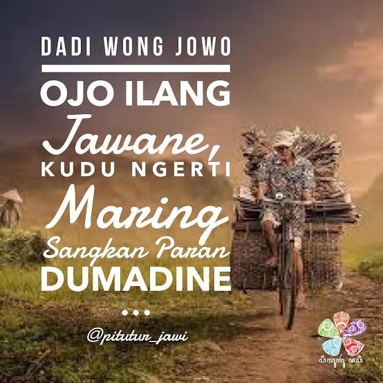 Wong Jowo Ojo Ngasi Ilang Jawane